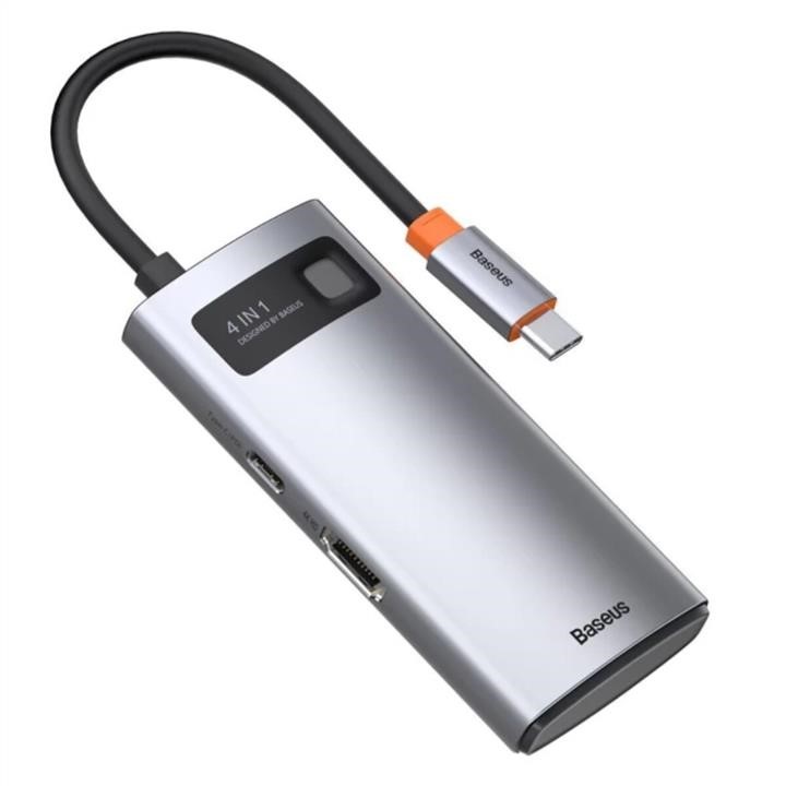 Baseus CAHUB-CY0G USB-Хаб Baseus Metal Gleam Series 4-in-1 Multifunctional （Type-C to HDMI*1+USB3.0*1+USB2.0*1+PD*1） CAHUBCY0G: Приваблива ціна - Купити у Польщі на 2407.PL!