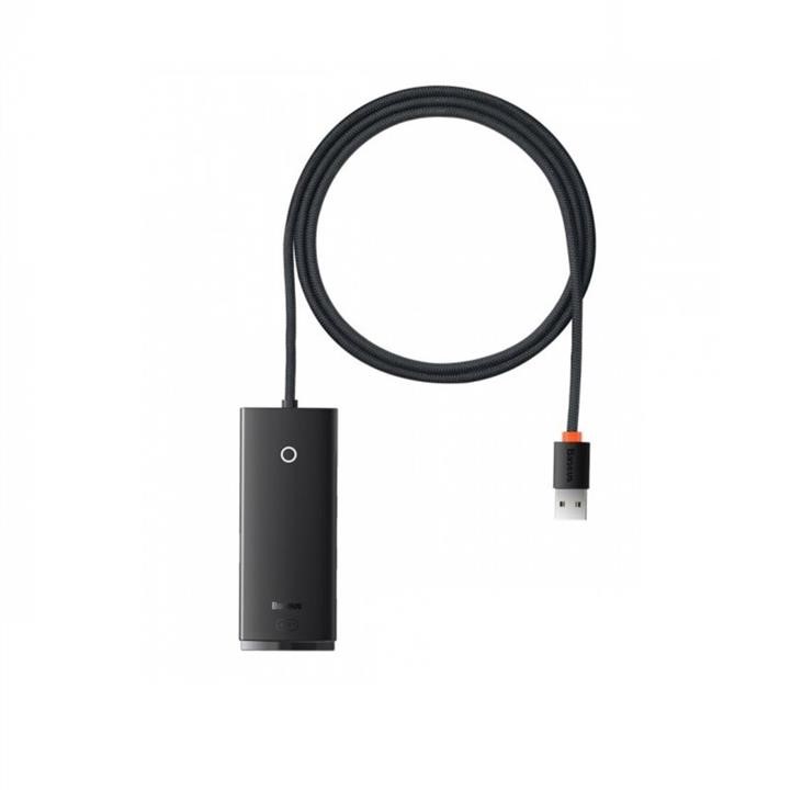 Baseus WKQX030101 USB-Хаб Baseus Lite Series 4-Port USB-A HUB Adapter (USB-A to USB 3.0*4 ) 1m Black WKQX030101: Приваблива ціна - Купити у Польщі на 2407.PL!
