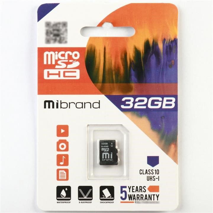 Mibrand MICDHU1/32GB Карта MicroSDHC (UHS-1) Mibrand 32Gb class 10 MICDHU132GB: Приваблива ціна - Купити у Польщі на 2407.PL!