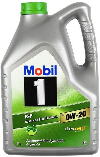 Mobil 153684 Engine oil Mobil 1 ESP X2 0W-20, 5L 153684: Buy near me in Poland at 2407.PL - Good price!