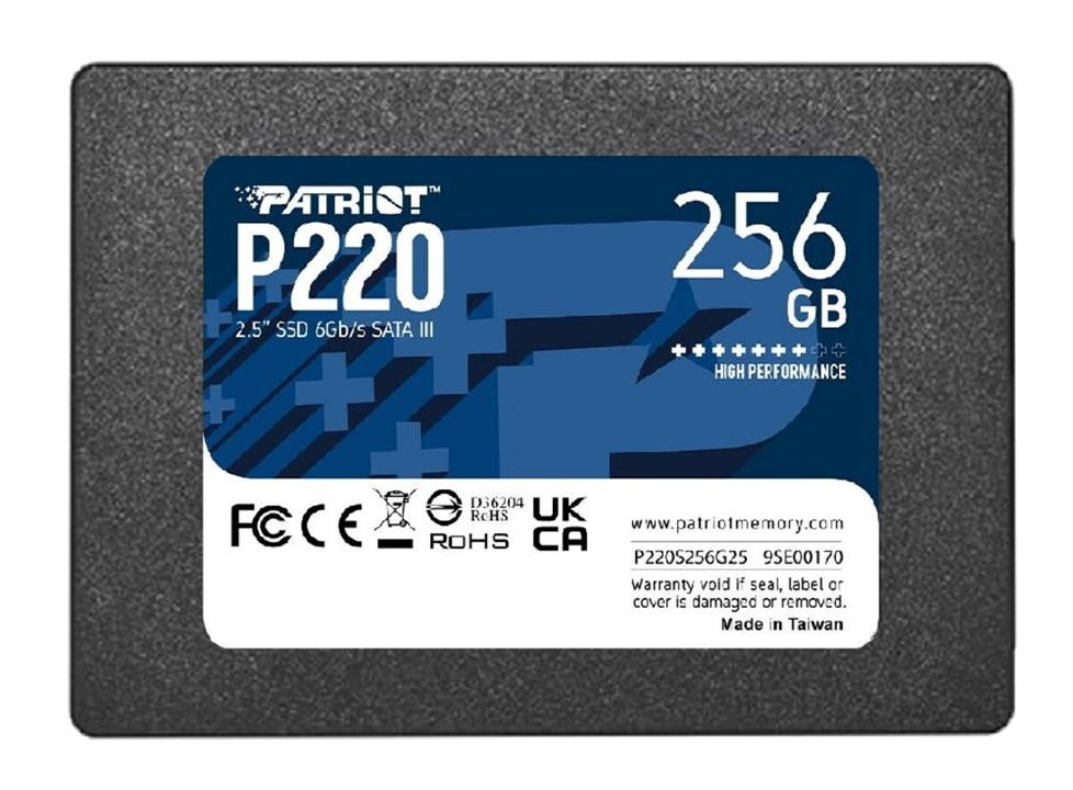 Patriot P220S256G25 SSD-накопичувач Patriot P220 256GB 2.5&quot; 7mm SATAIII P220S256G25: Приваблива ціна - Купити у Польщі на 2407.PL!