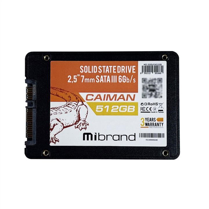 Mibrand MI2.5SSD/CA512GB SSD-накопичувач Mibrand Caiman 512GB 2.5&quot; 7mm SATAIII Bulk MI25SSDCA512GB: Приваблива ціна - Купити у Польщі на 2407.PL!