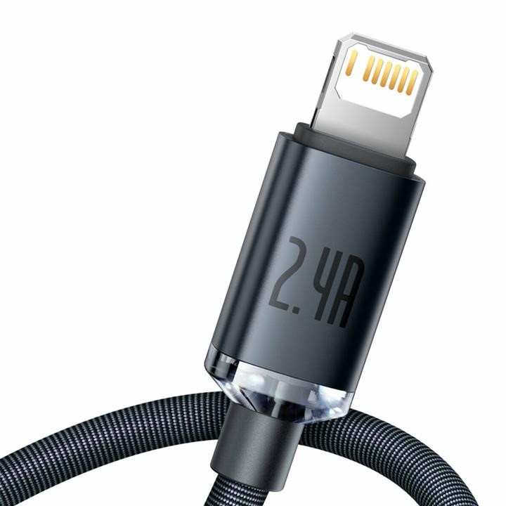 Baseus CAJY000101 Baseus Crystal Shine Series Fast Charging Data Cable USB to iP 2.4A 2m Black CAJY000101: Buy near me in Poland at 2407.PL - Good price!