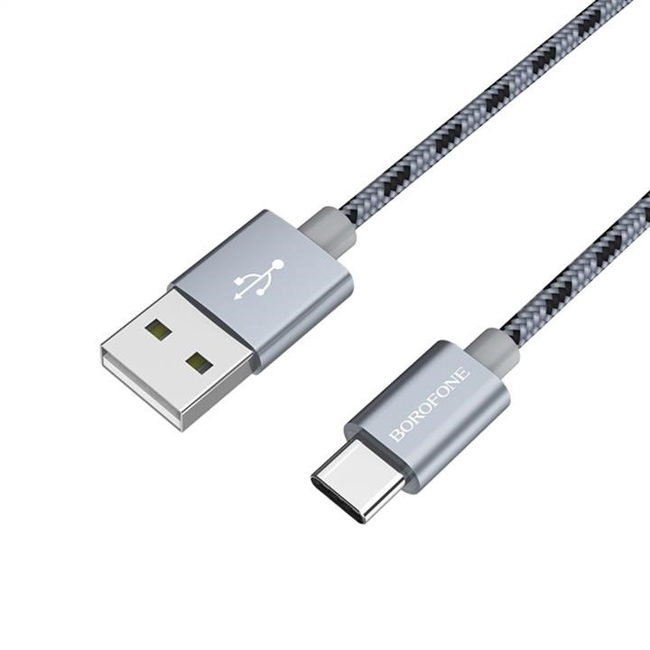 Borofone BX24CMG Kabel Borofone BX24 USB to Type-C 3A, 1m, nylon, aluminum connectors, Metal Gray BX24CMG: Kaufen Sie zu einem guten Preis in Polen bei 2407.PL!