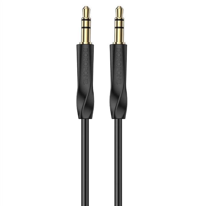 Borofone BL16B Borofone BL16 Clear sound AUX audio cable Black BL16B: Buy near me in Poland at 2407.PL - Good price!