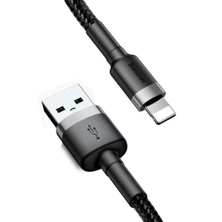 Baseus CALKLF-BG1 Kabel Baseus Cafule Cable USB For Lightning 2.4A 1m Gray+Black CALKLFBG1: Dobra cena w Polsce na 2407.PL - Kup Teraz!