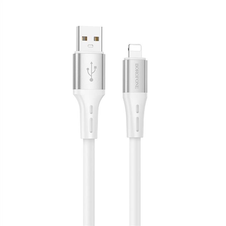 Borofone BX88LW Borofone BX88 Solid silicone charging data cable for iP White BX88LW: Buy near me in Poland at 2407.PL - Good price!