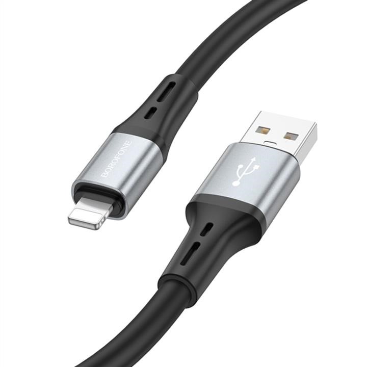 Borofone BX88LB Borofone BX88 Solid silicone charging data cable for iP Black BX88LB: Buy near me in Poland at 2407.PL - Good price!