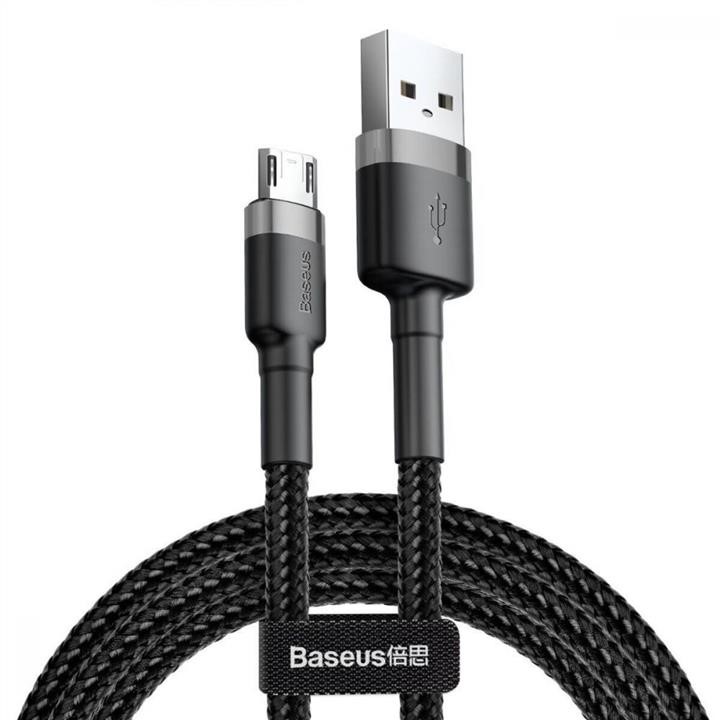 Baseus CAMKLF-BG1 Кабель Baseus Cafule Cable USB For Micro 2.4A 1m Gray+Black CAMKLFBG1: Отличная цена - Купить в Польше на 2407.PL!