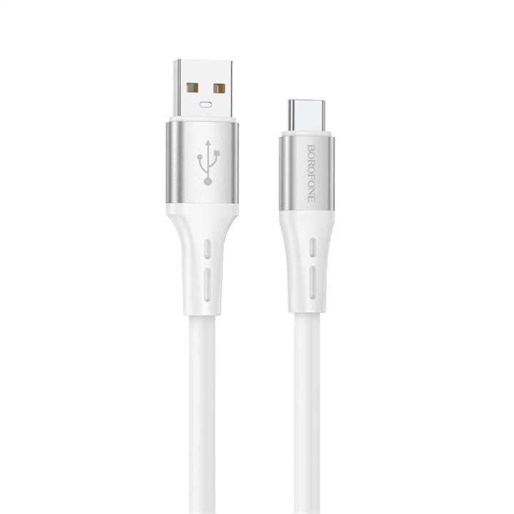 Borofone BX88CW Borofone BX88 Solid silicone charging data cable for Type-C White BX88CW: Buy near me in Poland at 2407.PL - Good price!