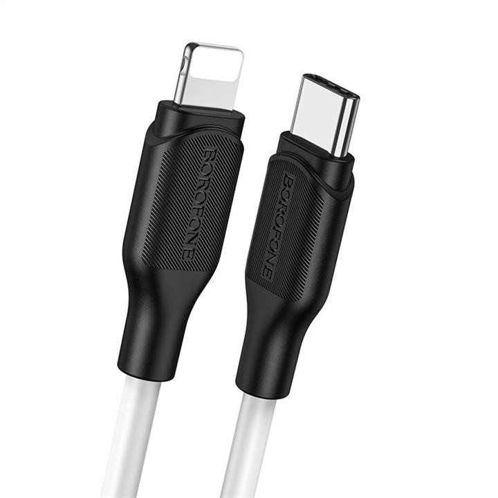 Borofone BX42CLW Kabel Borofone BX42 Encore silicone PD charging data cable for iP White BX42CLW: Dobra cena w Polsce na 2407.PL - Kup Teraz!