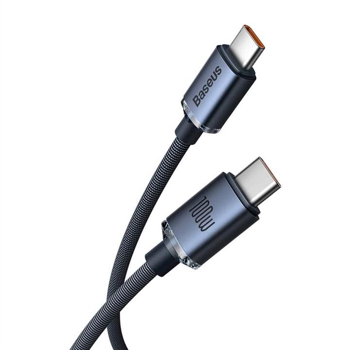 Baseus CAJY000601 Baseus Crystal Shine Series Fast Charging Data Cable Type-C to Type-C 100W 1.2m Black CAJY000601: Buy near me in Poland at 2407.PL - Good price!
