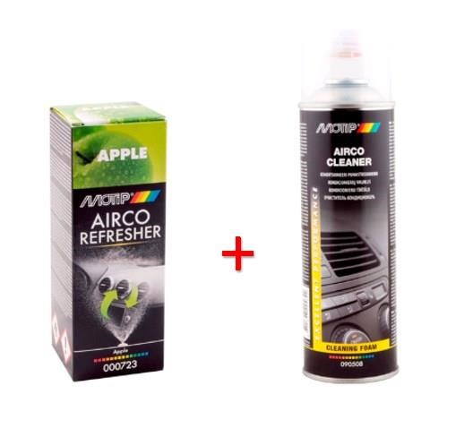 Motip 090508BS+000723 Set of air conditioner cleaner and air conditioning system cleaner MOTIP apple 090508BS000723: Buy near me in Poland at 2407.PL - Good price!