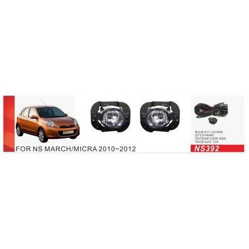 DLAA NS-392 Fog lamp DLAA for Nissan Micra 2010-2012, kit NS392: Buy near me in Poland at 2407.PL - Good price!
