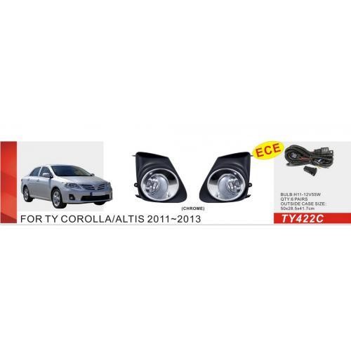 DLAA TY-422C Fog lamp DLAA for Toyota Corolla 2010-2013, kit TY422C: Buy near me in Poland at 2407.PL - Good price!
