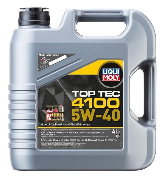 Liqui Moly 2195 Engine oil Liqui Moly Top Tec 4100 5W-40, 4L 2195: Buy near me at 2407.PL in Poland at an Affordable price!