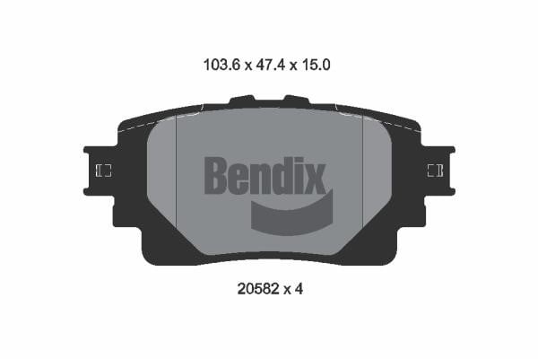 Bendix USA BPD2465 Brake Pad Set, disc brake BPD2465: Buy near me in Poland at 2407.PL - Good price!