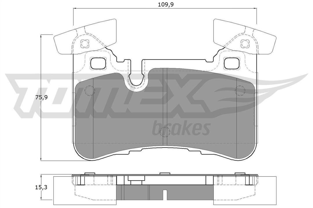 Tomex TX 12-67 Brake Pad Set, disc brake TX1267: Buy near me in Poland at 2407.PL - Good price!