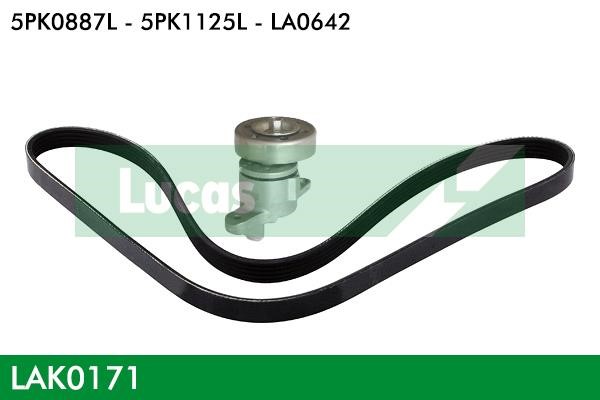 Lucas diesel LAK0171 Drive belt kit LAK0171: Buy near me in Poland at 2407.PL - Good price!