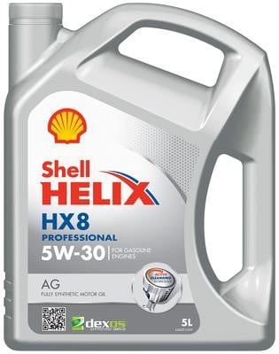 Shell 550054289 Моторна олива Shell Helix HX8 Professional AG 5W-30, 5л 550054289: Приваблива ціна - Купити у Польщі на 2407.PL!