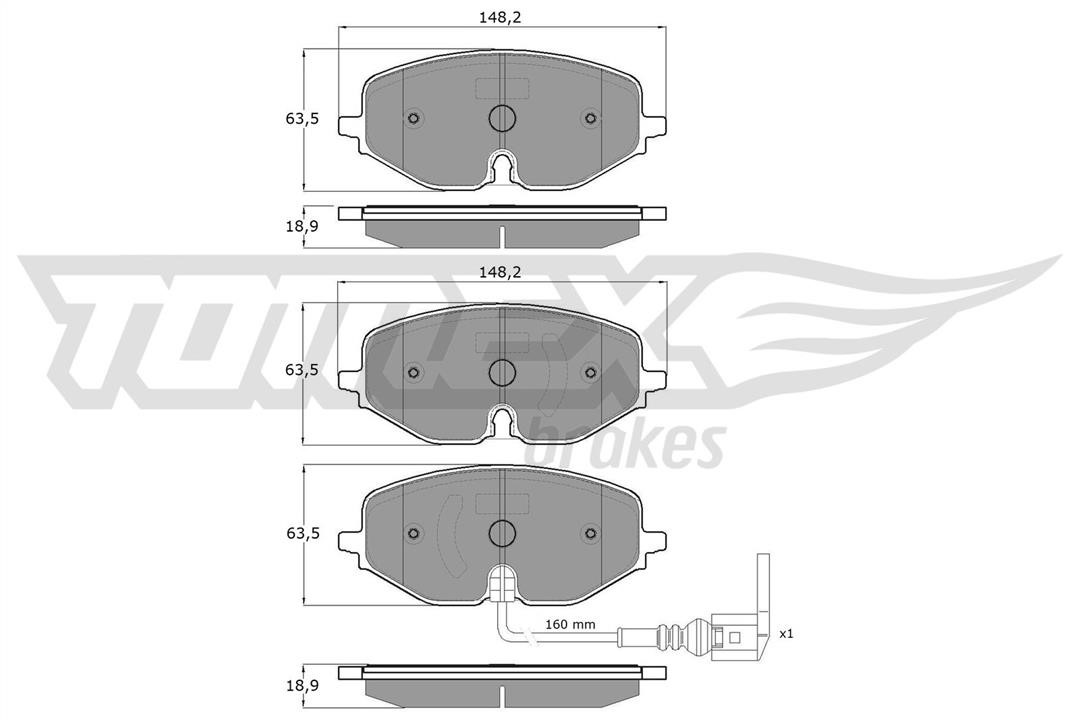 Tomex TX 60-09 Brake Pad Set, disc brake TX6009: Buy near me in Poland at 2407.PL - Good price!