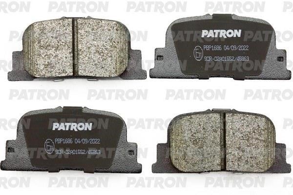 Patron PBP1686 Brake Pad Set, disc brake PBP1686: Buy near me in Poland at 2407.PL - Good price!