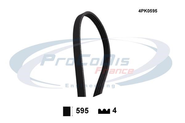 Procodis France 4PK0595 V-ribbed belt 4PK595 4PK0595: Buy near me in Poland at 2407.PL - Good price!