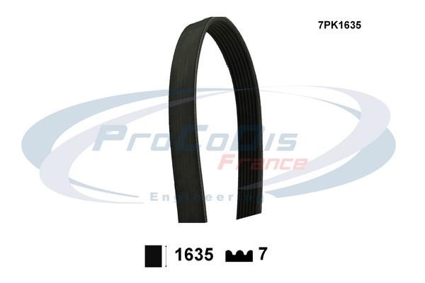 Procodis France 7PK1635 V-ribbed belt 7PK1635 7PK1635: Buy near me in Poland at 2407.PL - Good price!