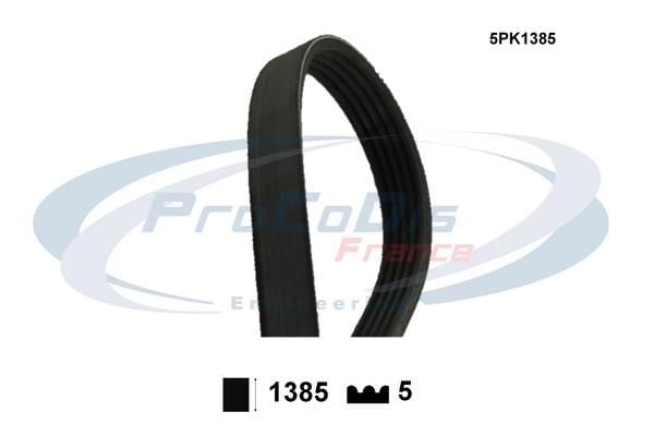 Procodis France 5PK1385 V-ribbed belt 5PK1385 5PK1385: Buy near me in Poland at 2407.PL - Good price!