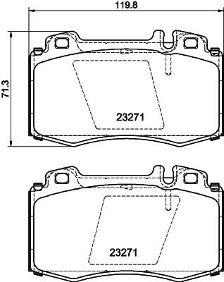 Hella-Pagid 8DB 355 010-171 Scheibenbremsbeläge, Set 8DB355010171: Kaufen Sie zu einem guten Preis in Polen bei 2407.PL!