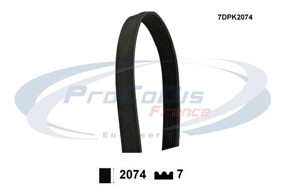 Procodis France 7DPK2074 V-ribbed belt 7PK2074 7DPK2074: Buy near me in Poland at 2407.PL - Good price!