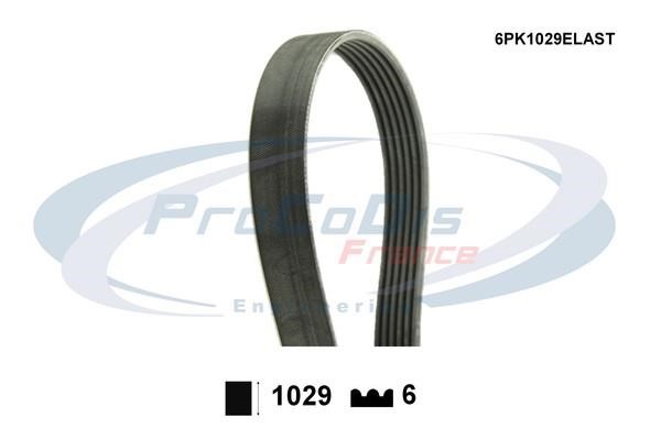 Procodis France 6PK1029ELAST V-ribbed belt 6PK1029 6PK1029ELAST: Buy near me in Poland at 2407.PL - Good price!
