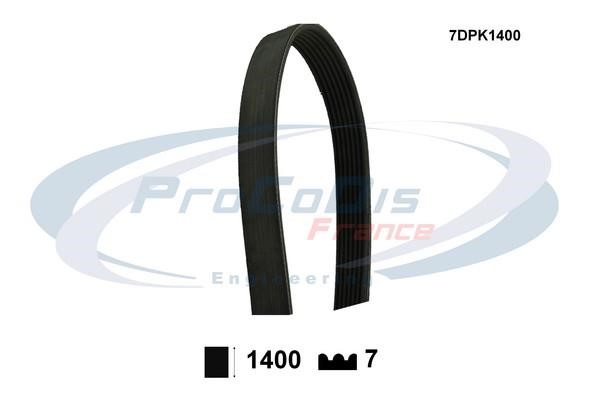 Procodis France 7DPK1400 V-ribbed belt 7PK1400 7DPK1400: Buy near me in Poland at 2407.PL - Good price!