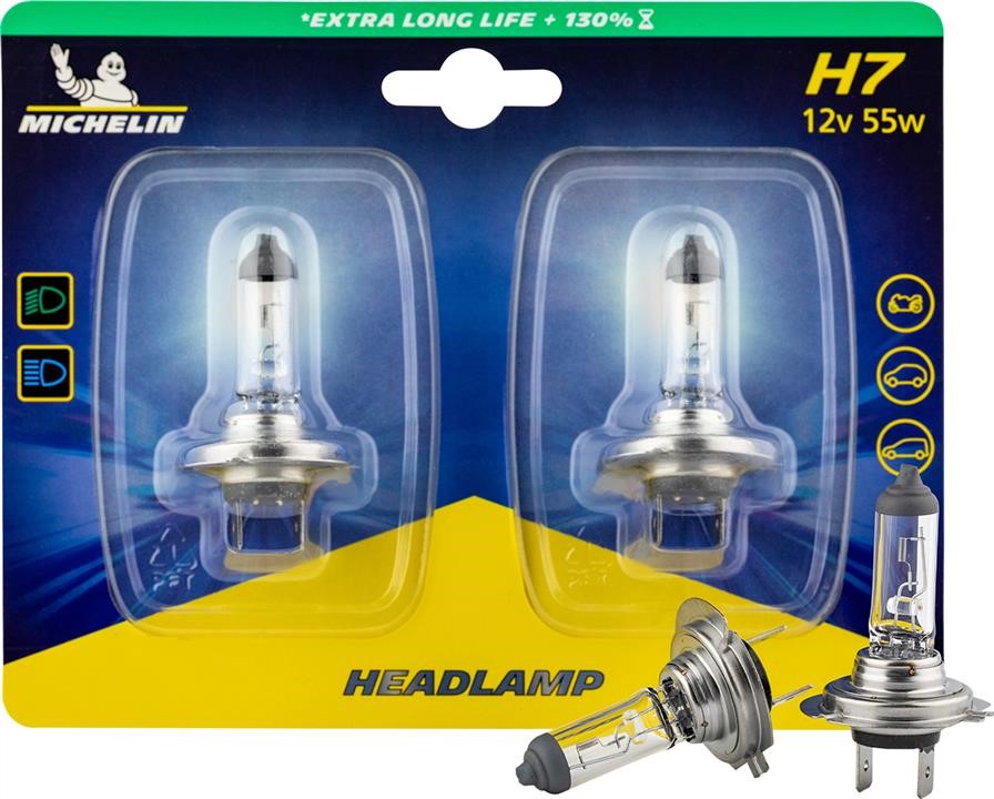 Michelin W32293 Lampa halogenowa dwublokowa LONG LIFE 12V H7 55W +130% W32293: Dobra cena w Polsce na 2407.PL - Kup Teraz!