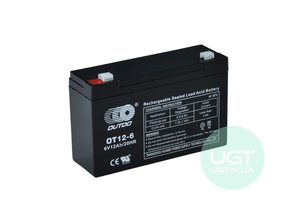 Outdo OT12-6 Battery OUTDO VRLA 6B AGM 12Ач L+ OT126: Buy near me in Poland at 2407.PL - Good price!