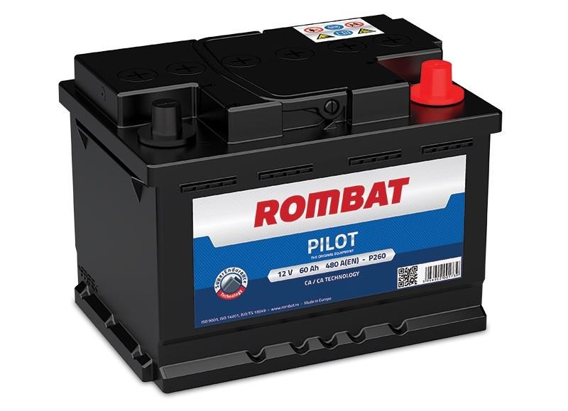 ROMBAT P260 Акумулятор ROMBAT PILOT 12B Са/Са 60Ач 560А(EN) R+ P260: Приваблива ціна - Купити у Польщі на 2407.PL!