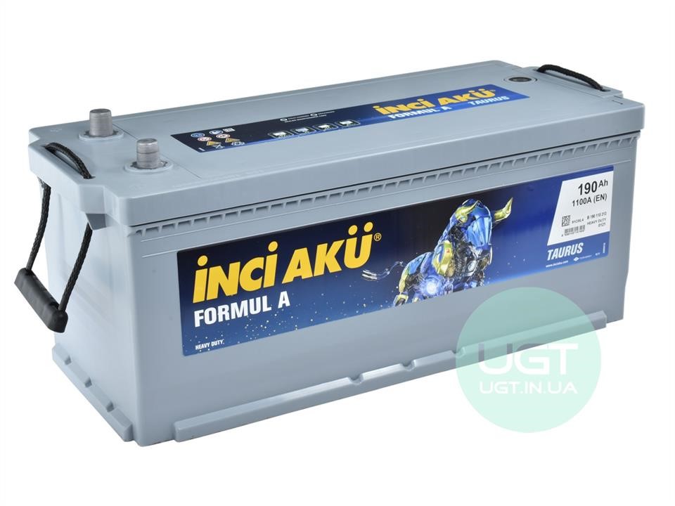 Inci Aku B 190 110 310 Battery INCI AKU FormulA TAURUS 12B 190Ач 1100A R+ B190110310: Buy near me at 2407.PL in Poland at an Affordable price!