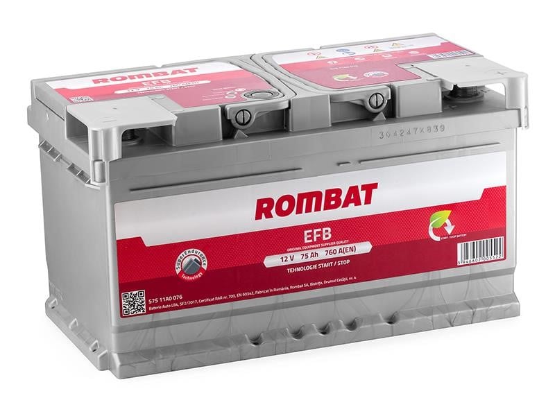 ROMBAT FB475 Starterbatterie ROMBAT EFB Start&Stop 12B EFB 75Ач 800А(EN) R+ FB475: Kaufen Sie zu einem guten Preis in Polen bei 2407.PL!
