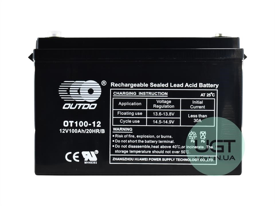 Akumulator OUTDO VRLA 12B AGM 100Ач L+ Outdo OT100-12