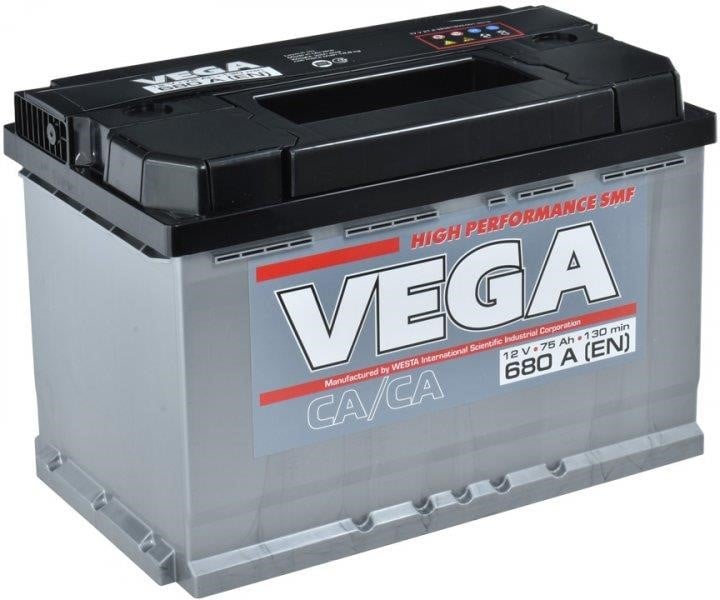 Vega V75068013 Акумулятор VEGA STANDART 12В 75Ач 680А (EN) R+ V75068013: Приваблива ціна - Купити у Польщі на 2407.PL!