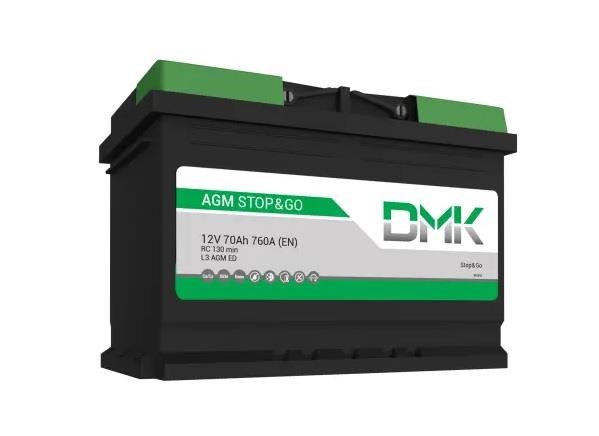 DMK DGM70 Battery DMK DMK AGM Stop&Go 12B AGM 70Ач 760А(EN) R+ DGM70: Buy near me in Poland at 2407.PL - Good price!