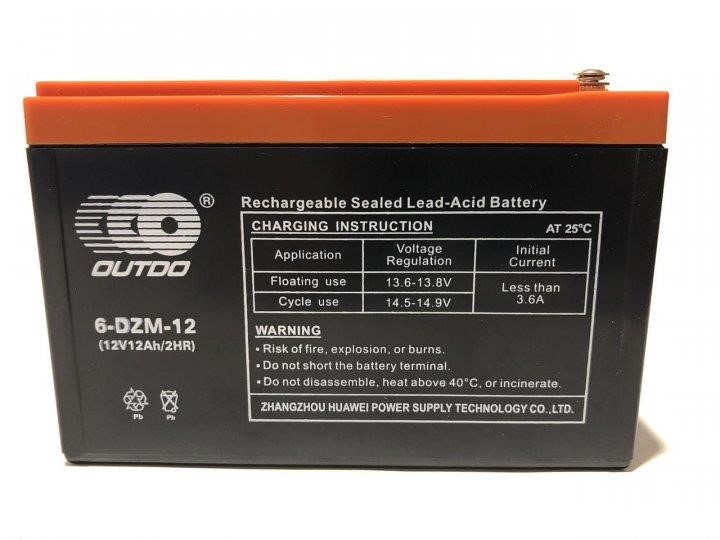 Outdo 6-DZM-12 Akumulator OUTDO 12B AGM 12Ач 100А L+ 6DZM12: Dobra cena w Polsce na 2407.PL - Kup Teraz!