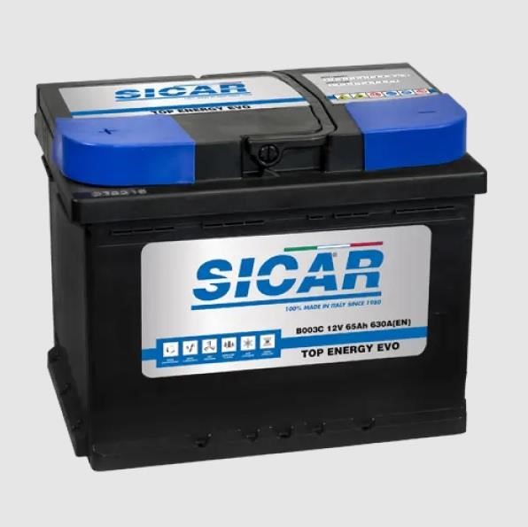 Sicar B068C Аккумулятор SICAR Top Energy Evo 12B Ca/Ca + Silver 65Ач 630А(EN) R+ B068C: Отличная цена - Купить в Польше на 2407.PL!
