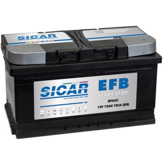 Sicar BF60C Battery SICAR AFB Start /Stop 12B EFB 75Ач 730А(EN) R+ BF60C: Buy near me in Poland at 2407.PL - Good price!