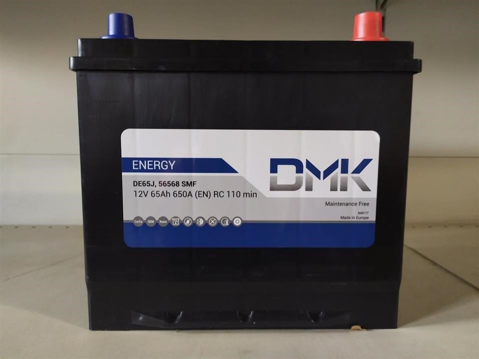DMK DE65J Akumulator DMK DMK Energy 12B Са/Са 65Ач 650А(EN) P+ DE65J: Dobra cena w Polsce na 2407.PL - Kup Teraz!