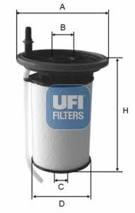Ufi 26.052.00 Fuel filter 2605200: Buy near me in Poland at 2407.PL - Good price!