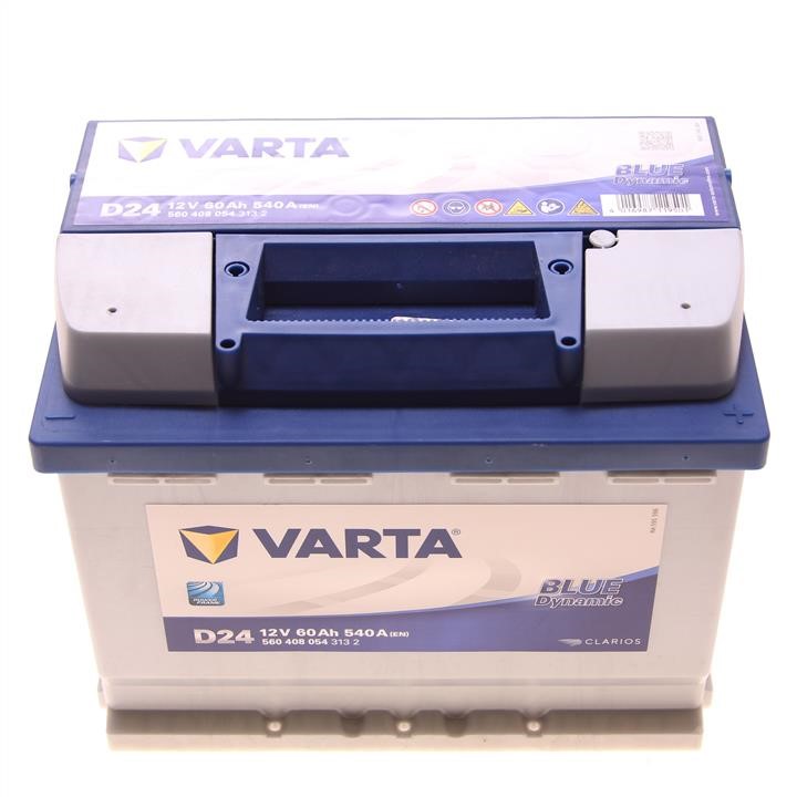 Battery Varta Blue Dynamic 12V 60AH 540A(EN) R+ - D24 Varta -  Store