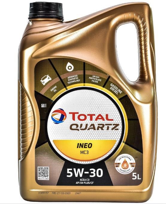 Total 213698 Моторное масло Total QUARTZ INEO MC3 5W-30, 5л 213698: Отличная цена - Купить в Польше на 2407.PL!