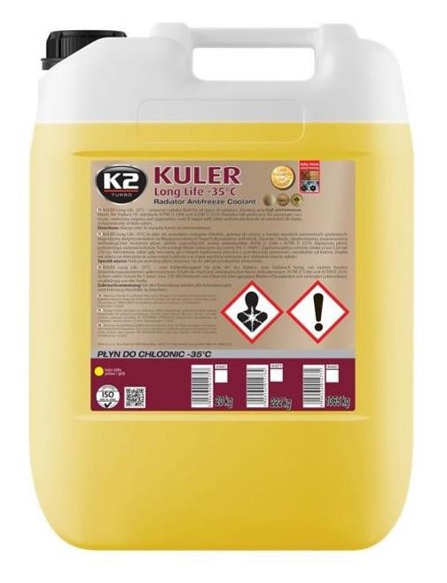 K2 W406Y Antifreeze K2 Nano G11 Yellow, ready to use -35, 20L W406Y: Buy near me in Poland at 2407.PL - Good price!
