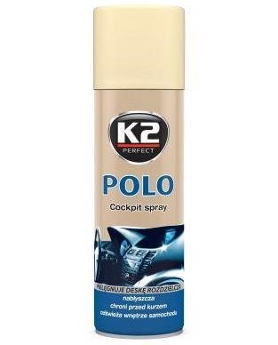 K2 K402WA Spray polish Polo Cockpit Vanilla 200ml K402WA: Buy near me in Poland at 2407.PL - Good price!